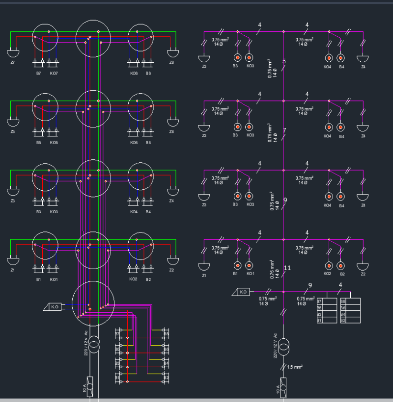 4 kat 8 daireli bir apartmanın kapı otomatiği zil tesisatı