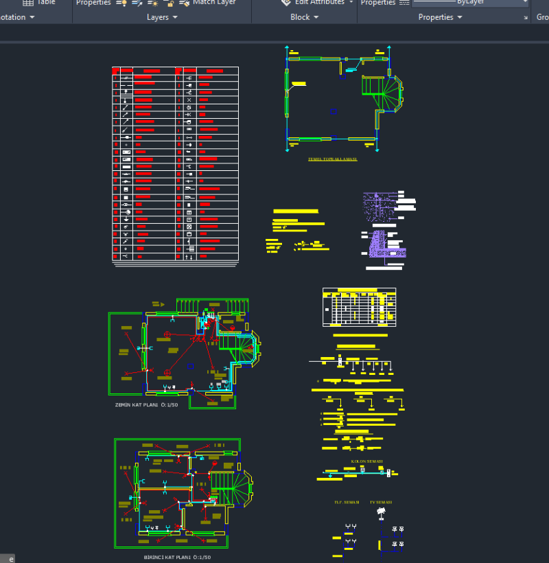 Dublex Villa Elektrik Tesisat Projesi
