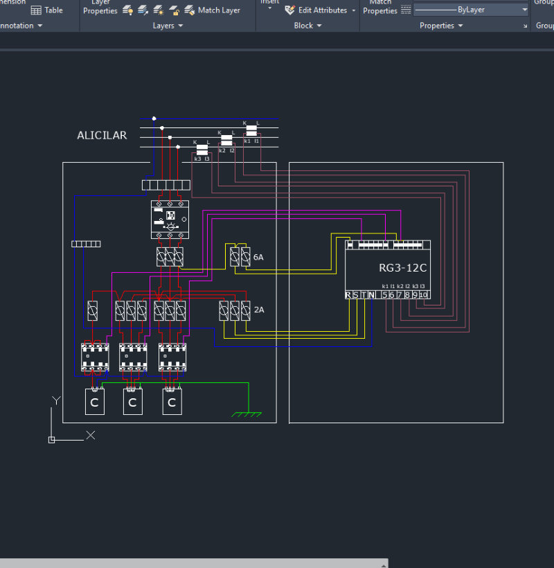 Kompanzasyon Panosu Detaylı Bağlantı Şeması