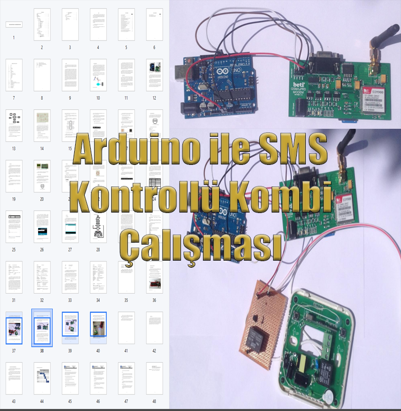 Arduino ile SMS Kontrollü Kombi Çalışması
