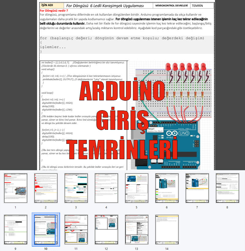 Arduino Temel Seviye Temrinleri