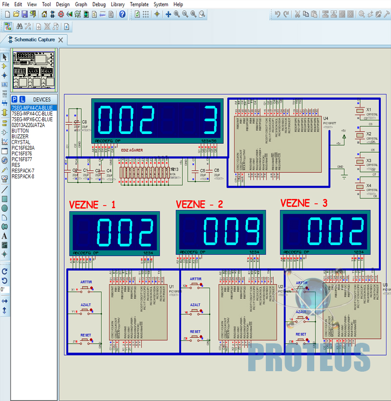 Banka Vezneleri Sıramatik Proteus Uygulaması