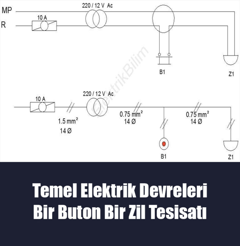 Bir Buton Bir Zil Tesisatı