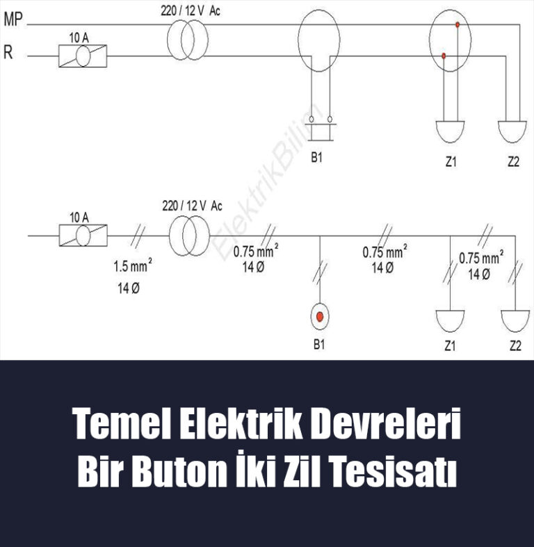 Bir Buton İki Zil Tesisatı