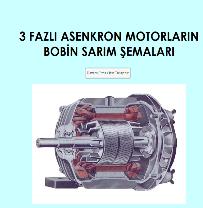 Bobinaj Motor Sarım Şemaları Programı