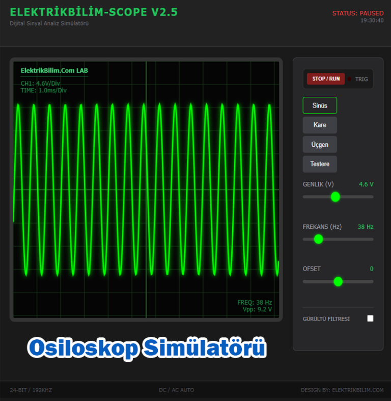 Dijital Osiloskop Simülatörü