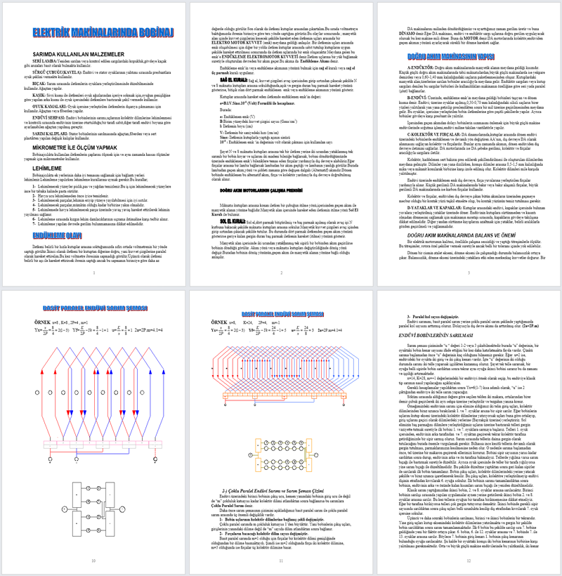 Doğru Akım Motorlarında Endüvi Sarımı
