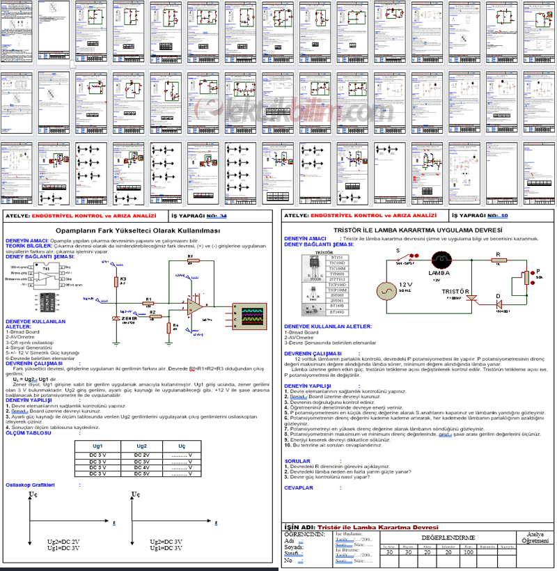 Endüstriyel Kontrol ve Arıza Analizi Dersi Temrinleri