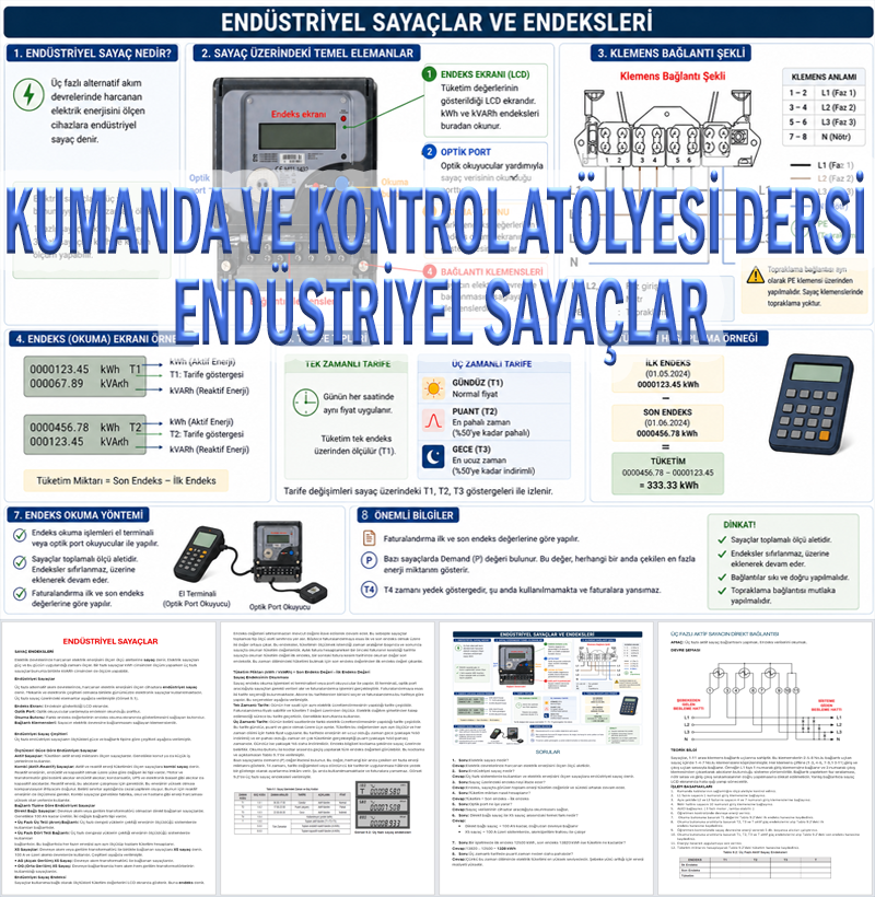 Endüstriyel Sayaçlar ve Endeks Okuma Rehberi
