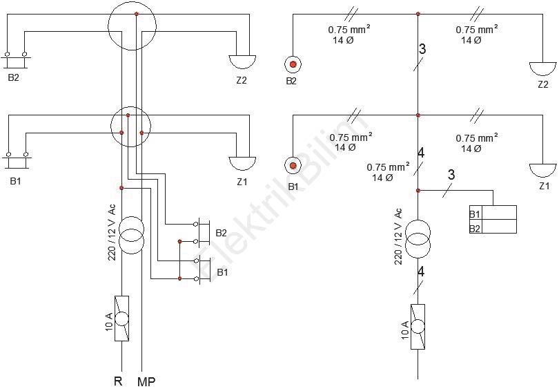 İki Kat İki Daire Kapı Otomatiği Zil Tesisatı.jpg