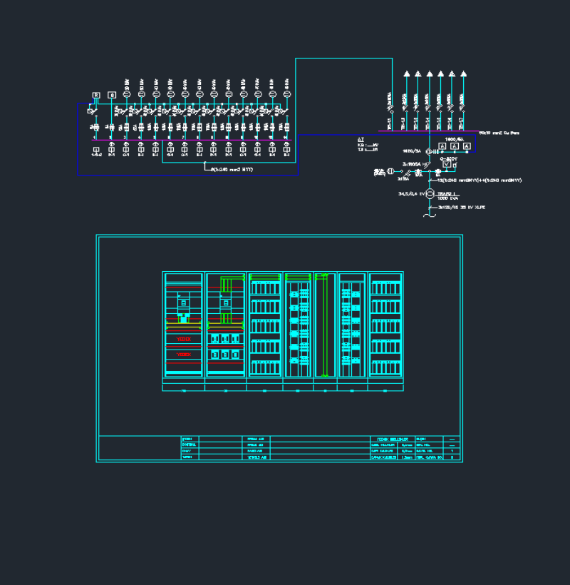 Kompanzasyon Projesi ve Pano Detayı (1000 KVA)