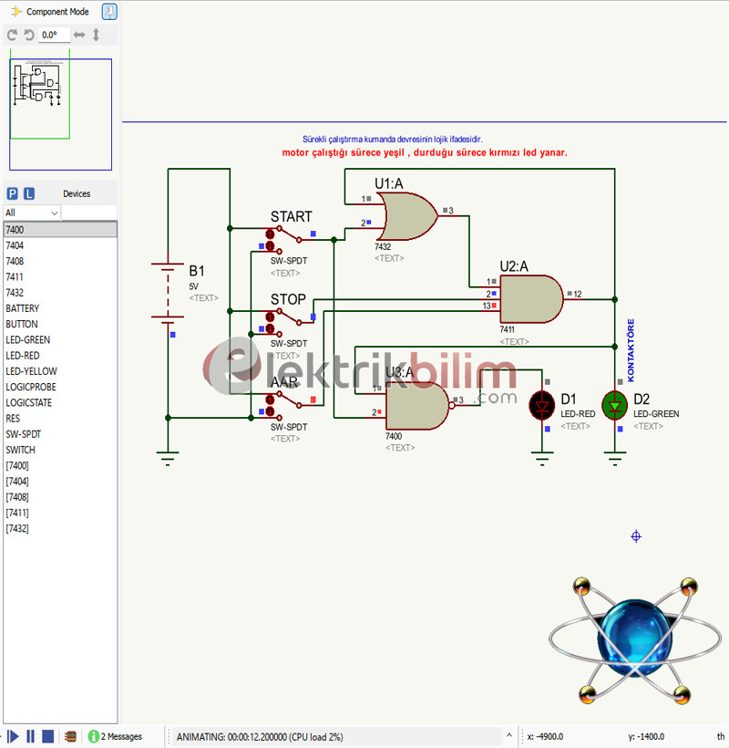 Lojik Kapılar ile Sürekli Çalıştırma