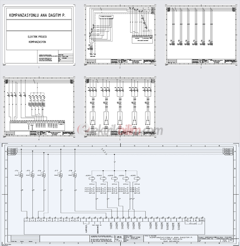 Örnek Kompanzasyon Proje Çizimi