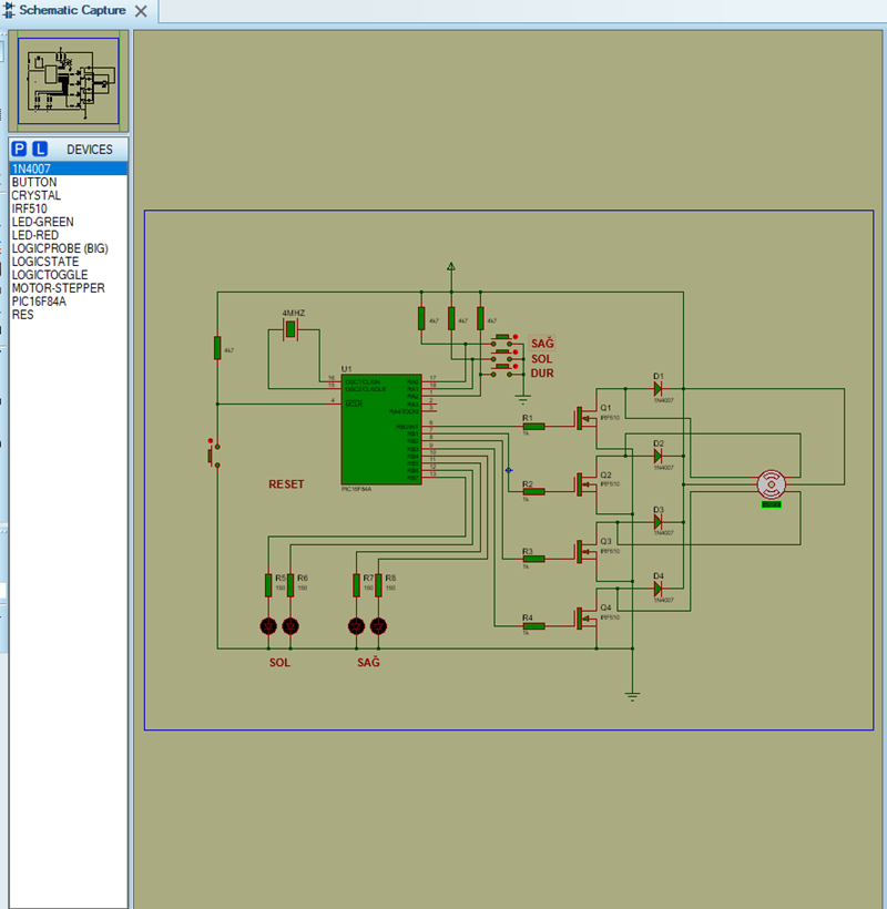 PIC ile Step Motor Kontrolü