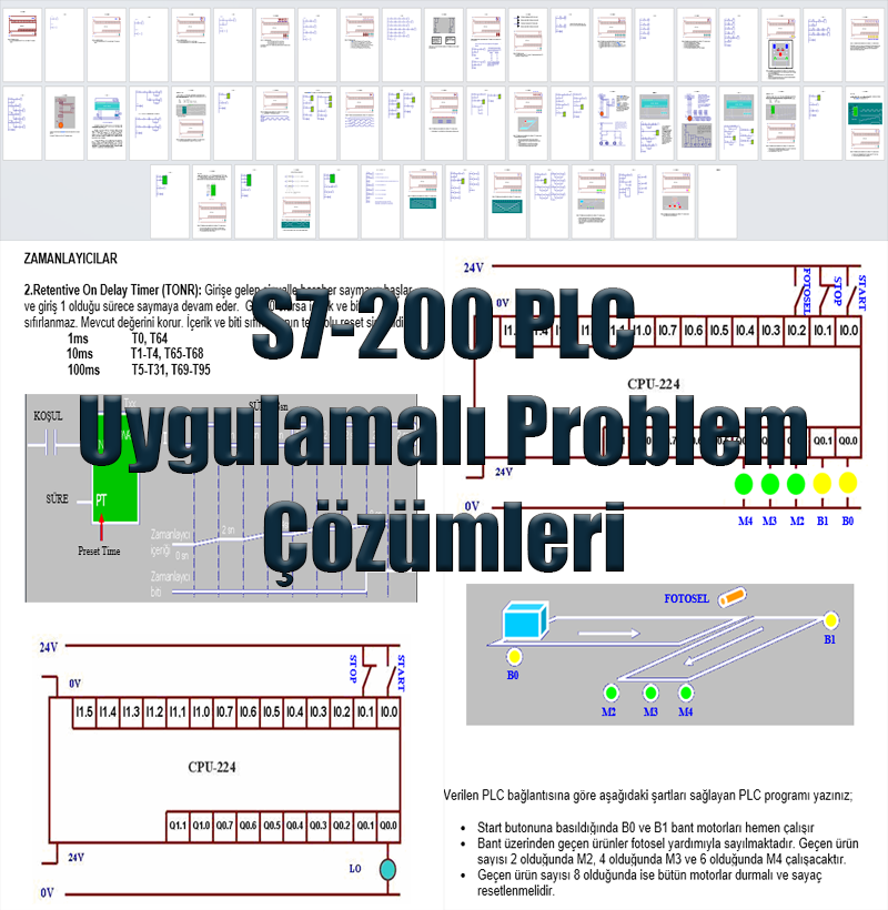 S7-200 PLC Uygulamalı Problem Çözümleri