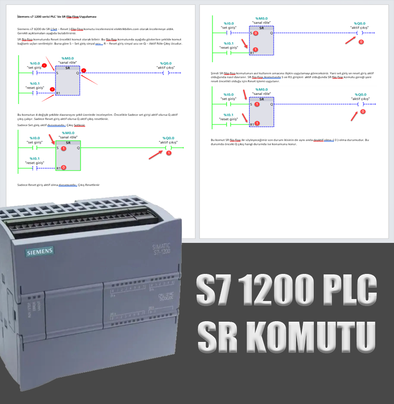 Siemens S7-1200 PLC SR Komutu