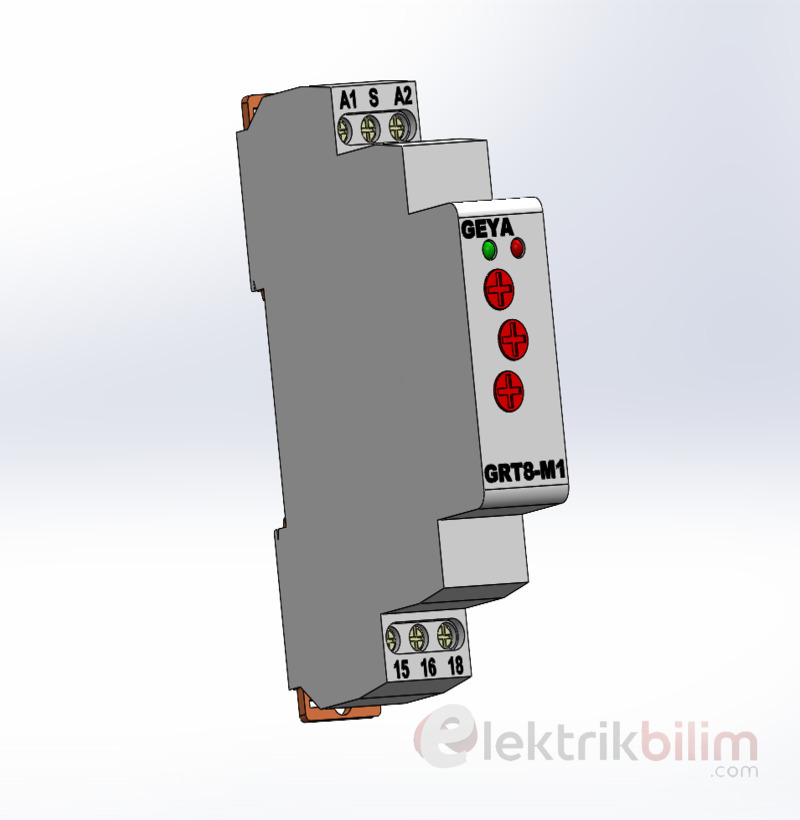 Timer Röle SolidWorks Çizimi