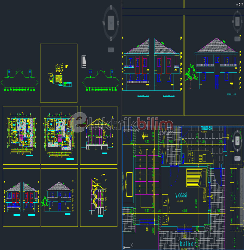 Villa Mimari Projesi AutoCAD Çizimi.jpg